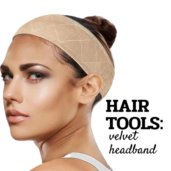 Other - HAIR TOOL: Solid Color Velvet Wig Grip Headband
